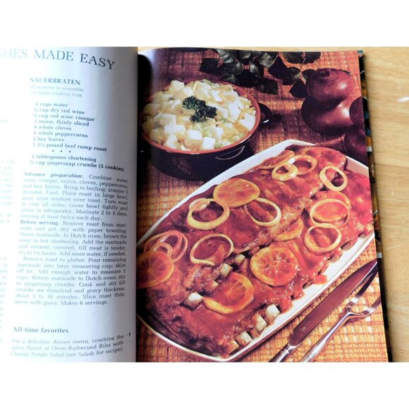 Vintage Better Homes & Gardens Make Ahead Cook Book 1st Edition 1971 HB Recipes - Picture 5 of 9